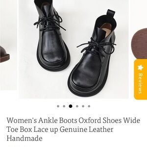 Black Leather Ankle Boots